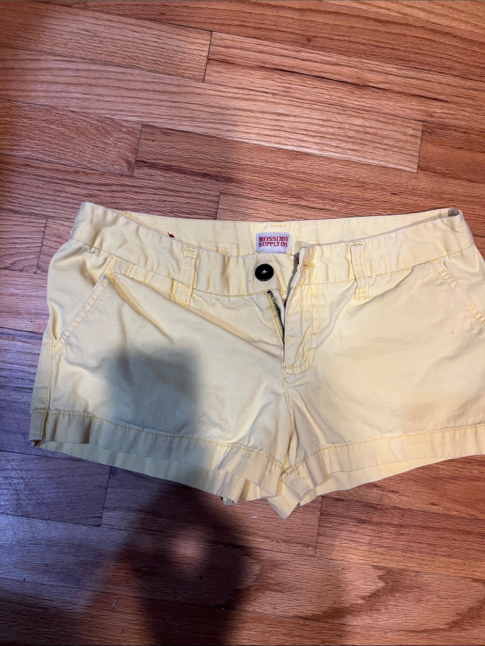 Mossimo Supply Co. Yellow Women's Jean-Style Shorts